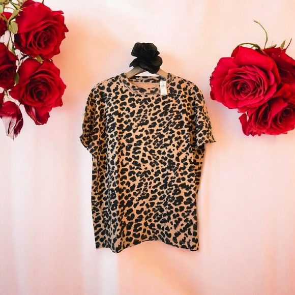 Aerie Tan and Black Leopard Print Top Oversized Size XS NWT - Picture 14 of 14